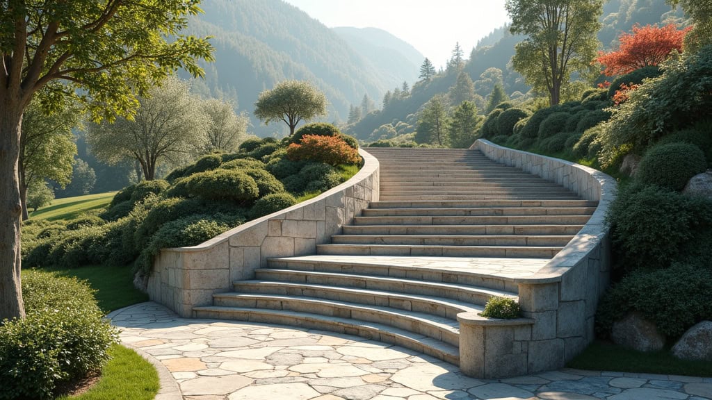 Monte-escalier tournant sur un escalier avec virage à Dingsheim