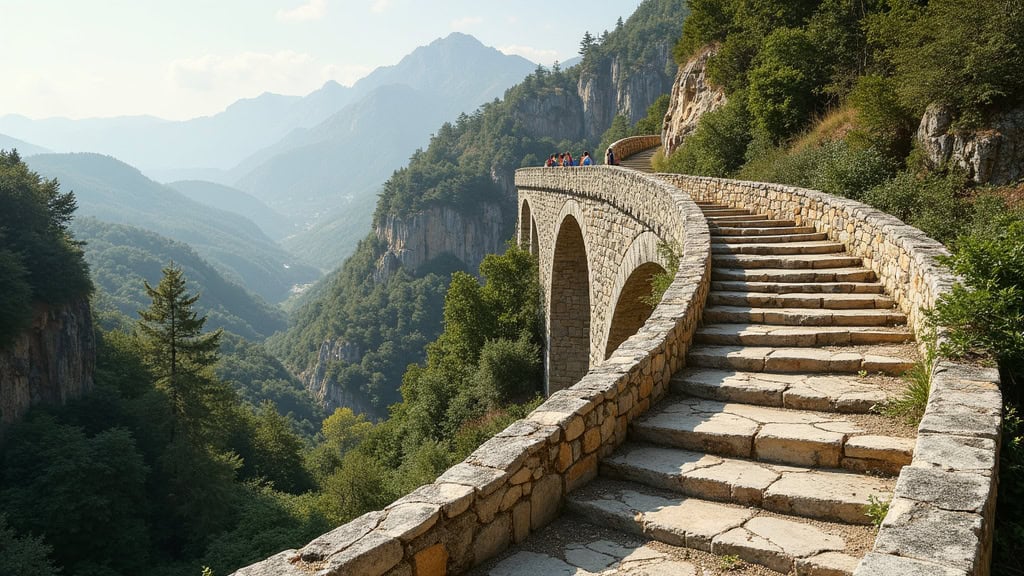 Monte-escalier tournant sur un escalier en colimaçon à La Roche-Chalais