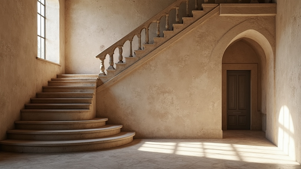 Monte-escalier tournant sur un escalier en colimaçon dans une maison ancienne à Gillonnay