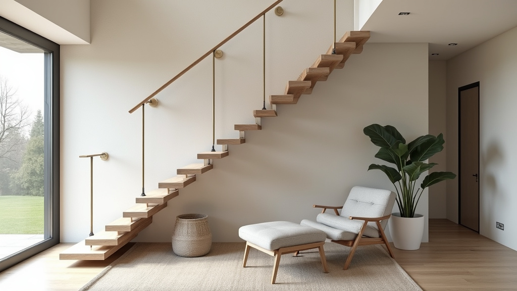 Monte-escaliers modernes installés dans une maison traditionnelle de Calenzana