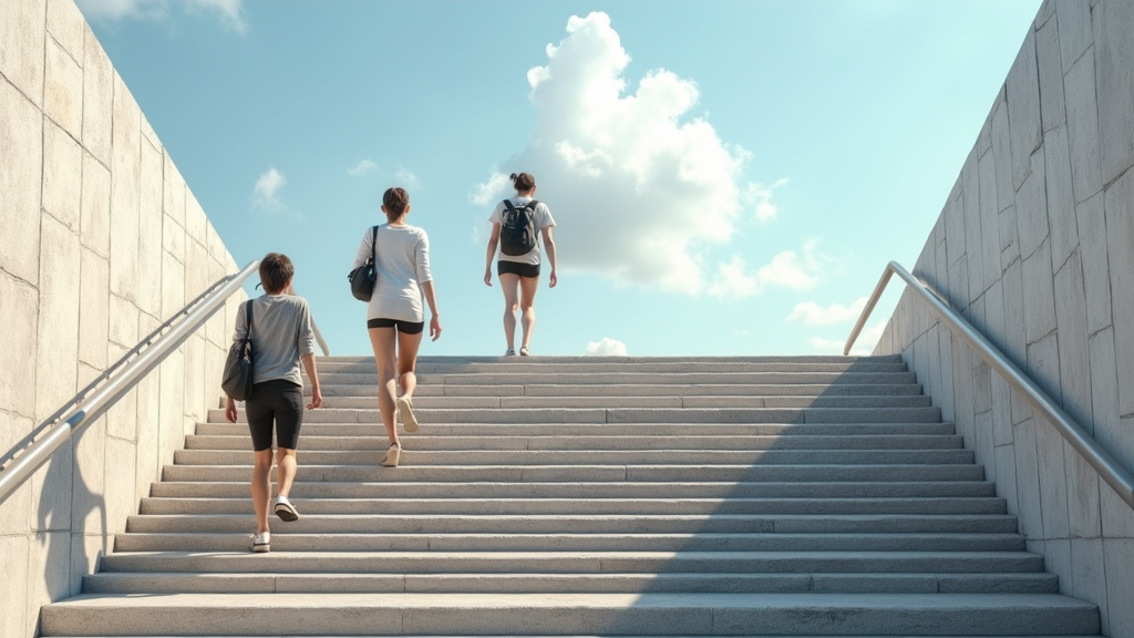 Personne utilisant un monte-escalier à Dieppe