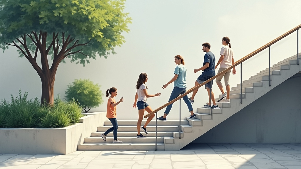 Personne utilisant un monte-escalier à Juvigné