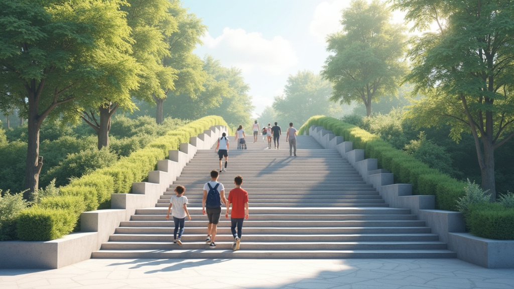 Personne utilisant un monte-escalier à La Chevallerais