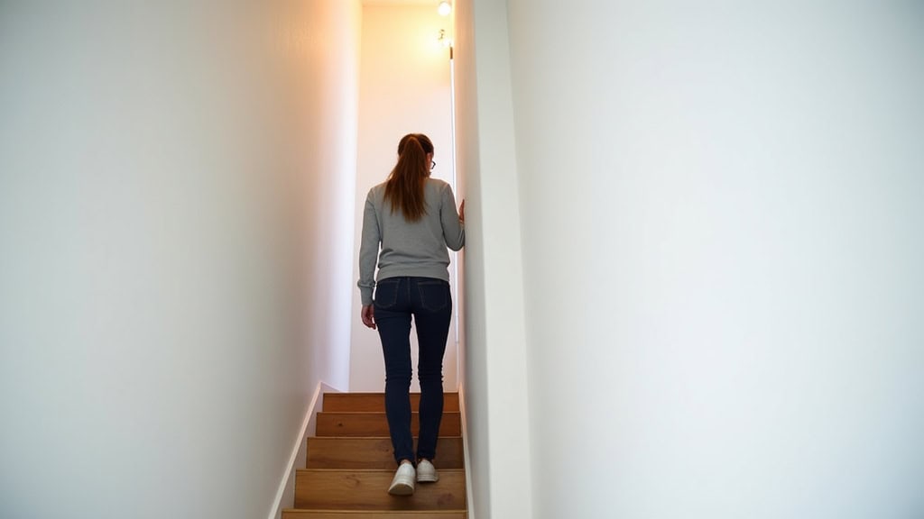 Personne utilisant un monte-escalier dans une maison à Béning-lès-Saint-Avold