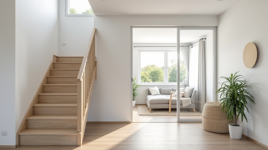 Plateforme élévatrice en utilisation dans un escalier à Aigre