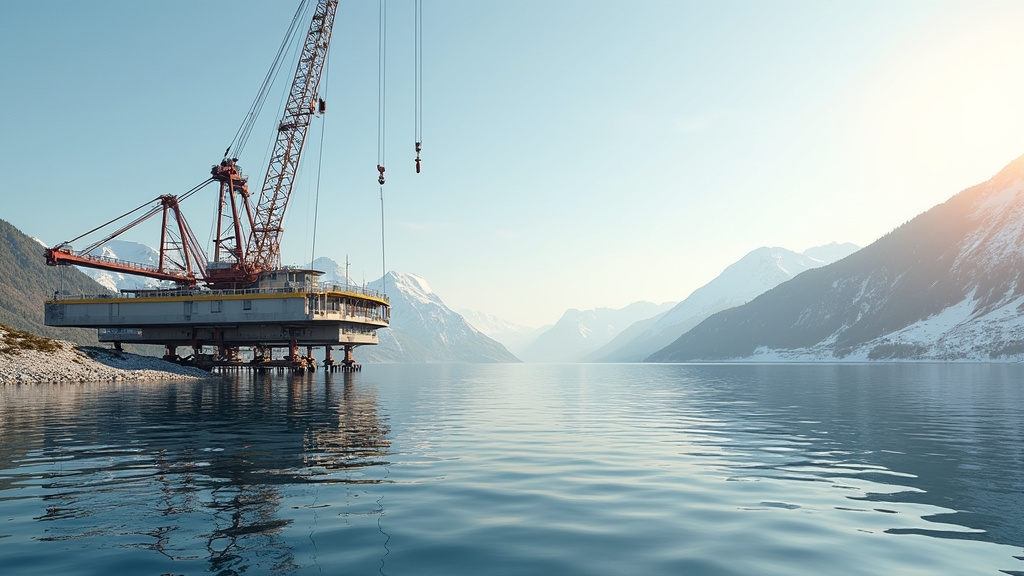 Plateforme élévatrice installée à côté d