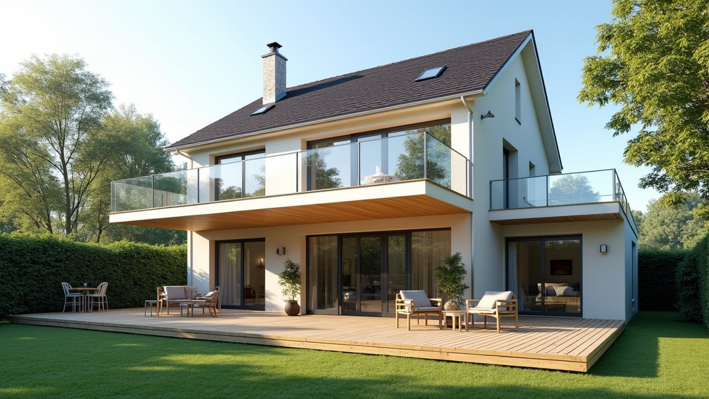 Plateforme élévatrice installée à l’extérieur d’une maison à Annonay