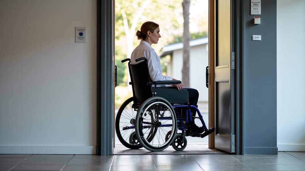 Plateforme élévatrice installée dans une habitation à Chauny pour fauteuil roulant