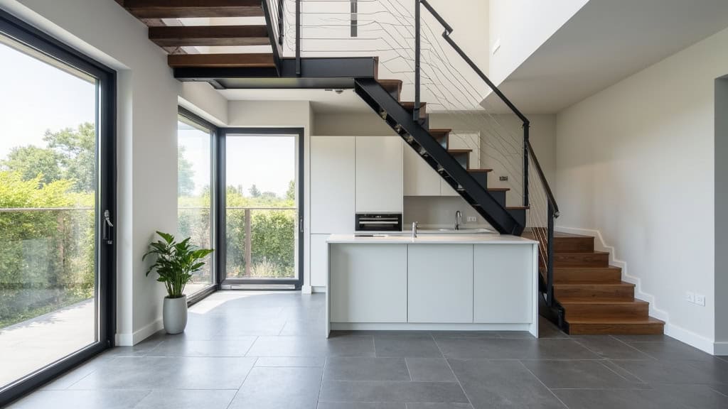 Plateforme élévatrice installée dans une maison aux Lucs-sur-Boulogne pour accès PMR