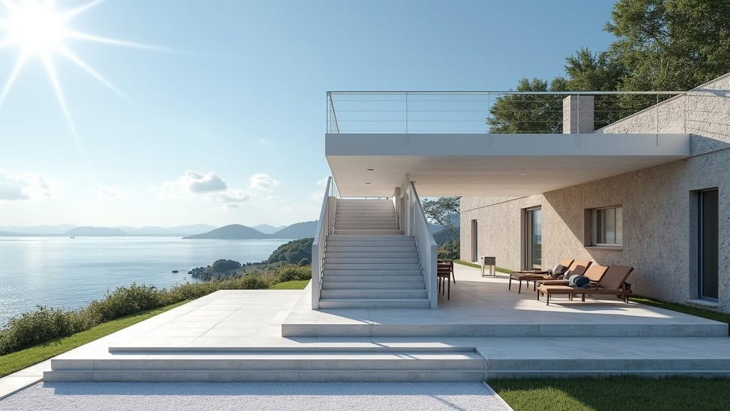 Plateforme monte-escalier extérieure installée à Brem-sur-mer