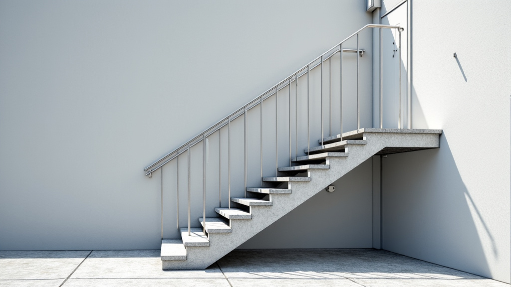 Plateforme monte-escalier extérieure installée à Pugny-Chatenod, fixée au mur avec accès automatisé