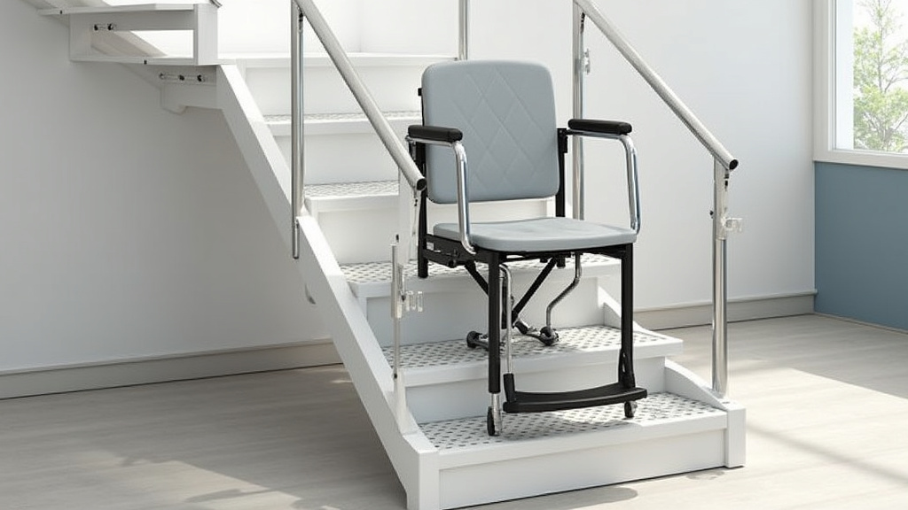 Plateforme monte-escalier pour fauteuil roulant à Ailly-sur-Somme