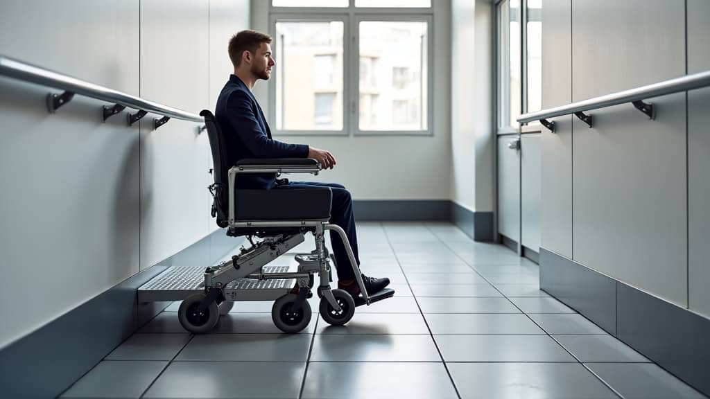 Plateforme monte-escalier pour fauteuil roulant à Bandraboua