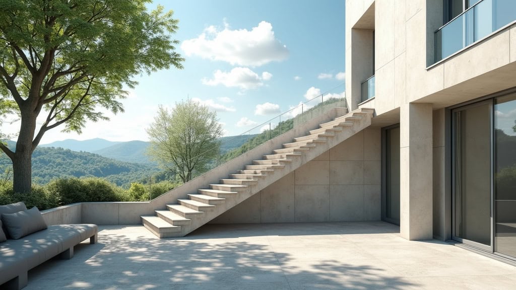 Préparation de la pose du monte-escalier à Neuvy-sur-Barangeon