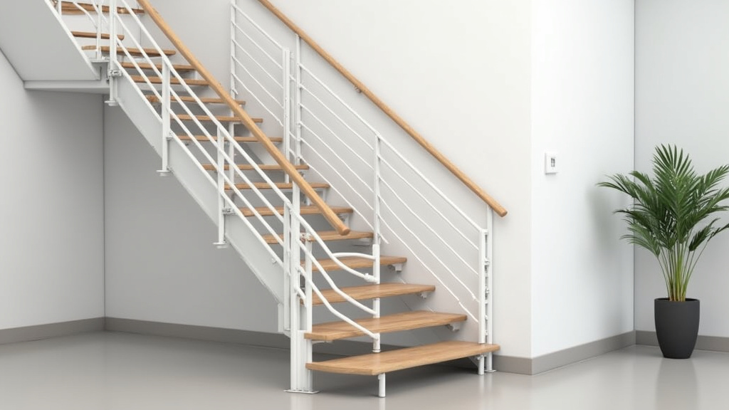 Rail de monte-escalier repliable après utilisation pour laisser le passage libre