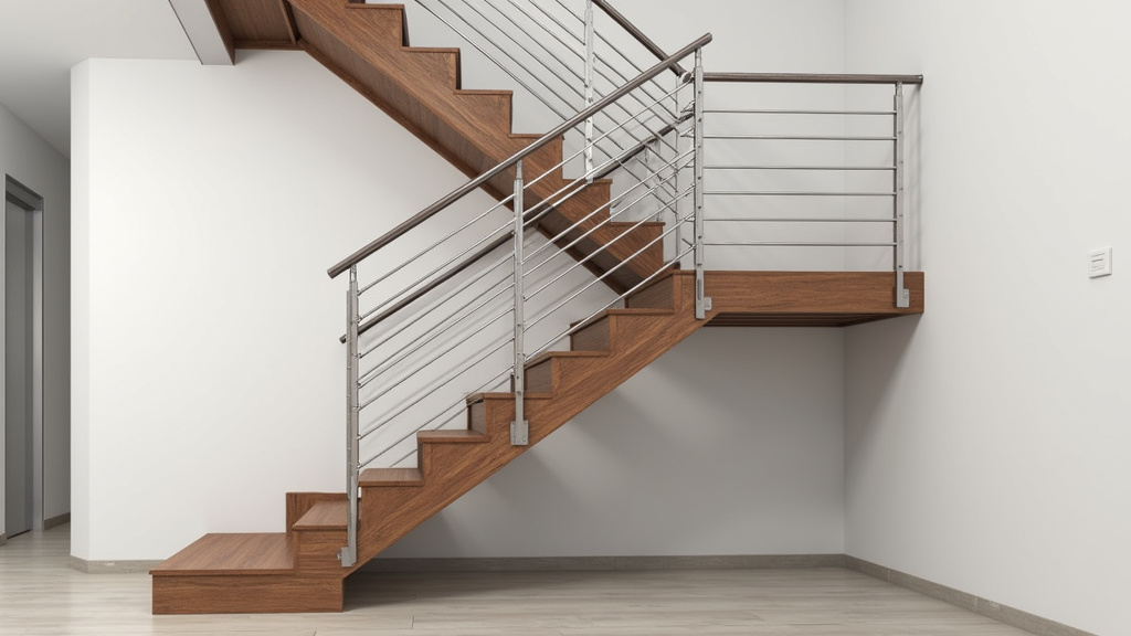 Rail sur mesure pour monte-escalier tournant en cours d