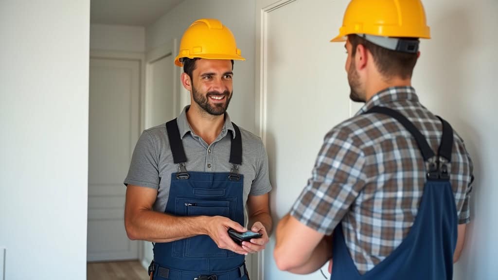 Rencontre entre un habitant de Flayosc et un installateur de monte escaliers