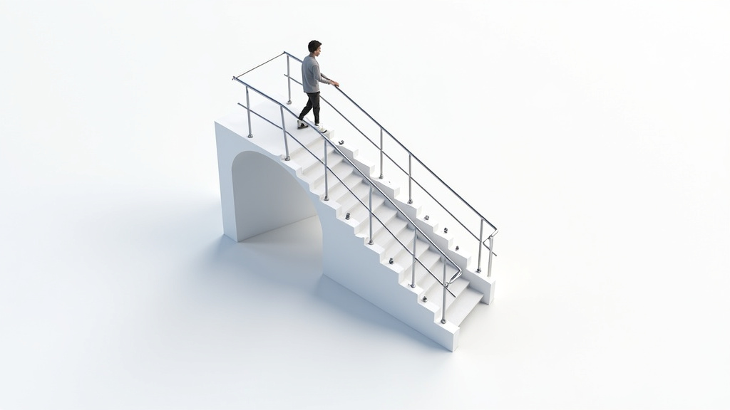 Schéma de fonctionnement d’un monte-escalier montrant le rail, le siège et les composants techniques