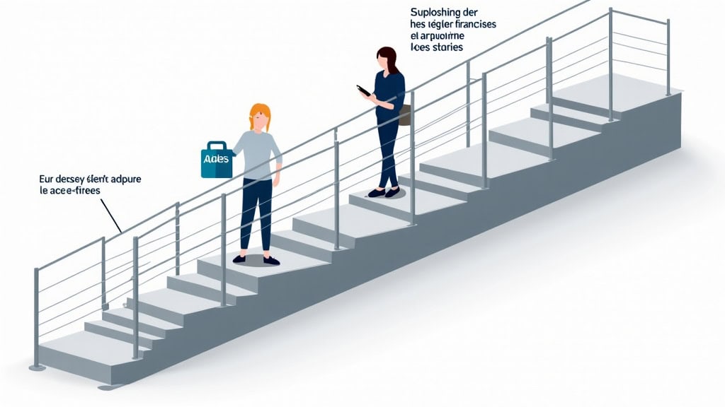 Schéma illustrant les différentes aides financières disponibles pour un monte-escalier à Bourg-lès-Valence en 2025