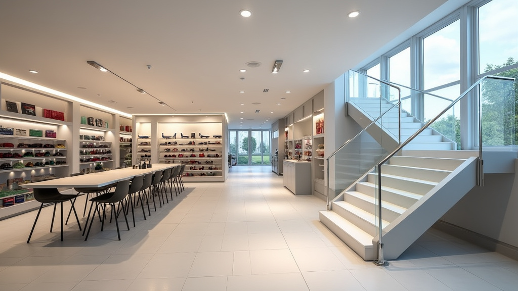 Showroom Stannah près de Cormery avec exposition de monte-escaliers