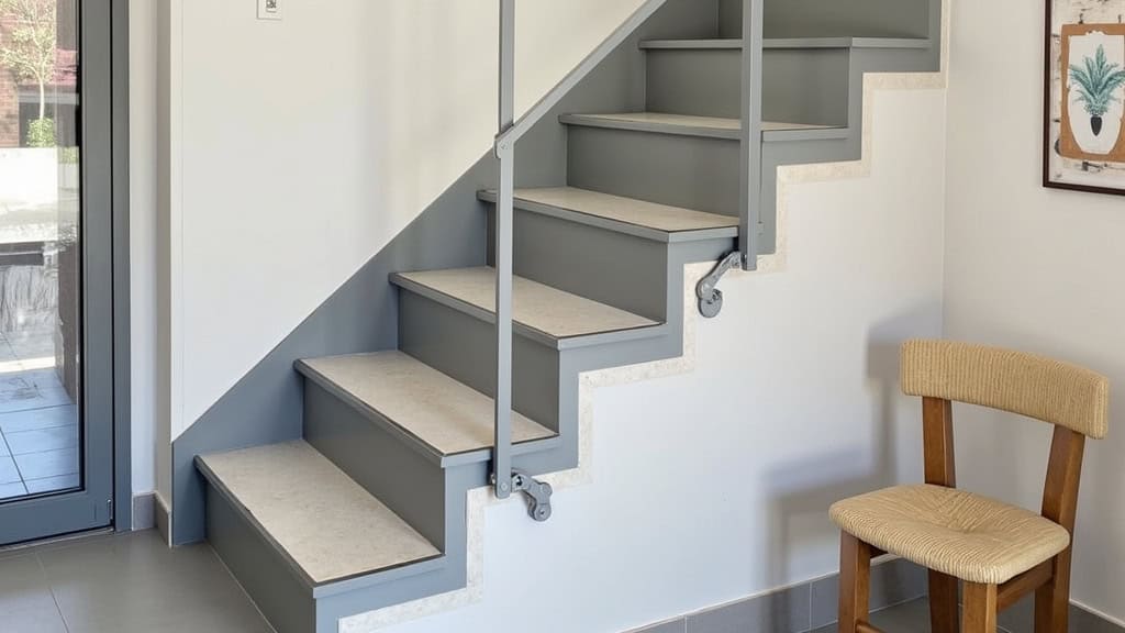 Siège de monte-escalier avec ceinture de sécurité et repose-pieds à Entre-deux-Guiers