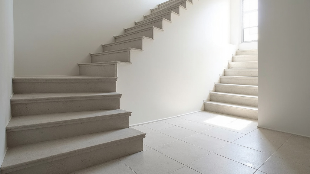 Siège de monte-escalier replié contre le mur dans un escalier à Jussac