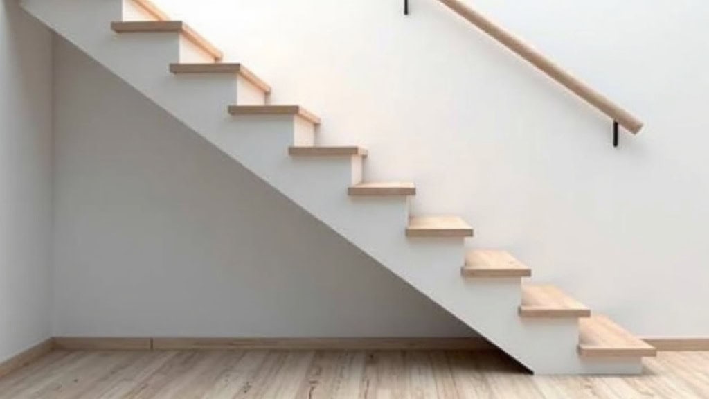 Siège de monte-escalier replié pour laisser le passage libre sur l’escalier