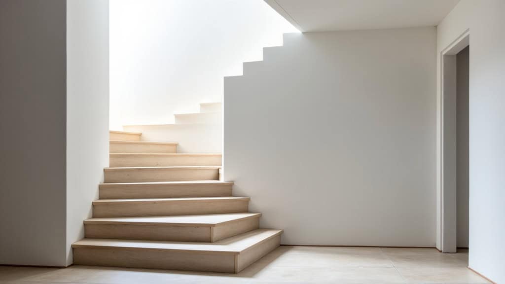 Siège pivotant d’un monte-escalier en position d’entrée ou de sortie dans une maison à Vernet-les-Bains