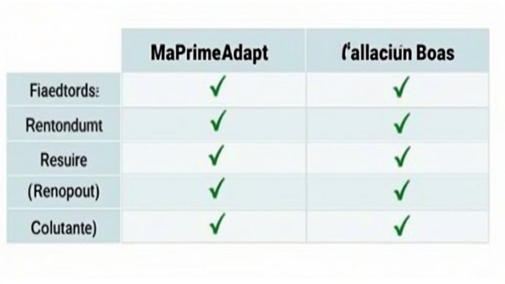 Tableau comparatif des aides financières pour monte-escalier à Meillonnas : MaPrimeAdapt