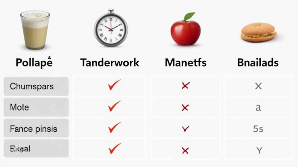 Tableau comparatif des coûts d