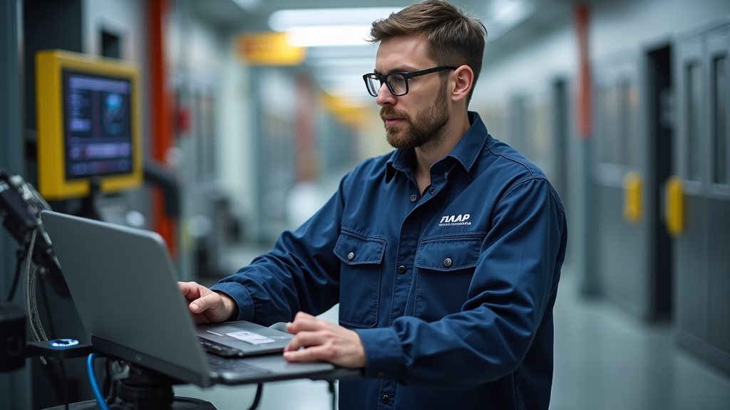 Technicien certifié en train de démontrer le fonctionnement d