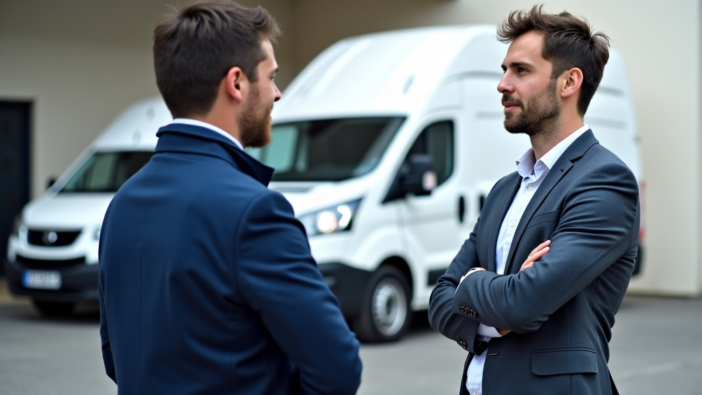 Technicien certifié en train de discuter avec un client à son domicile à Vendrennes