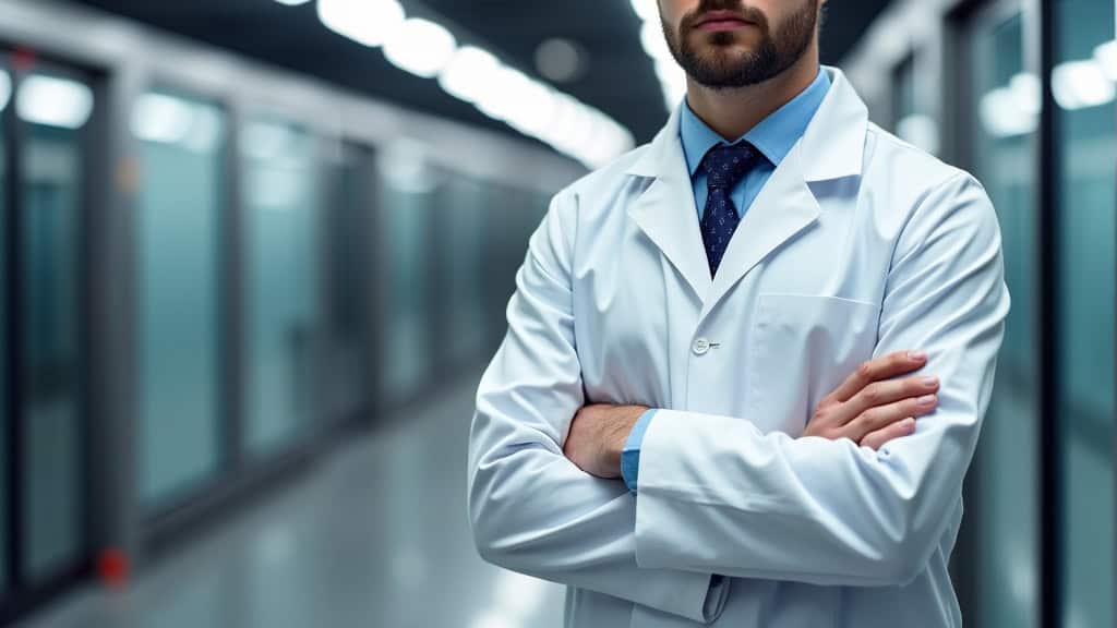 Technicien effectuant l