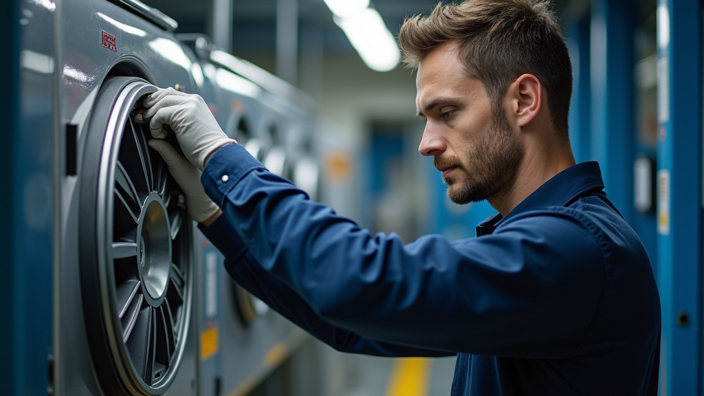 Technicien effectuant la maintenance d
