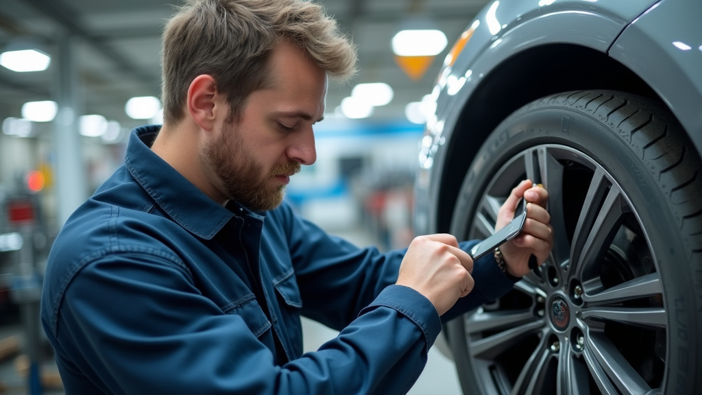 Technicien effectuant la maintenance d