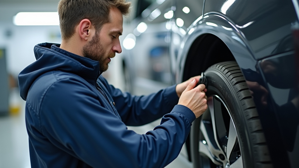 Technicien effectuant la maintenance d