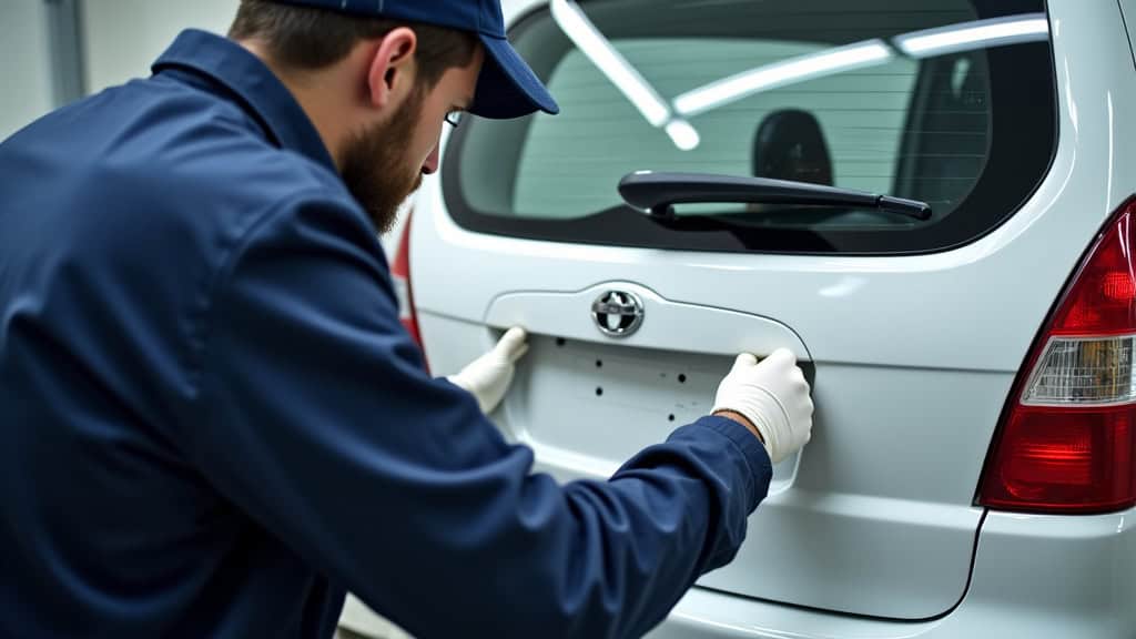 Technicien effectuant la maintenance d