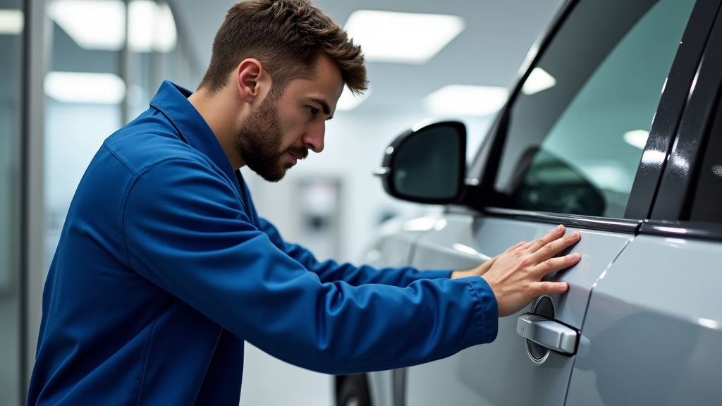Technicien effectuant la maintenance d