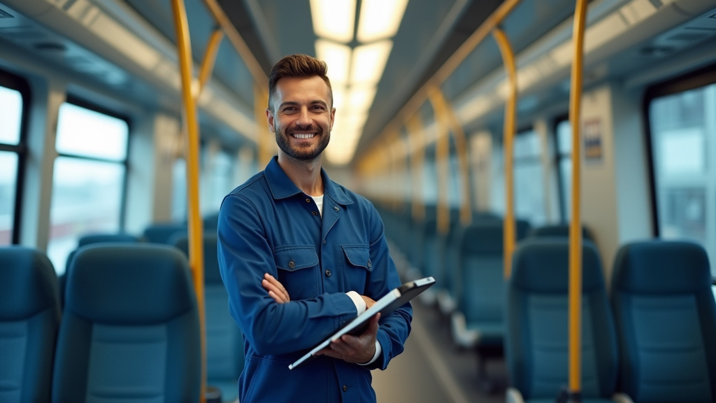 Technicien en train d