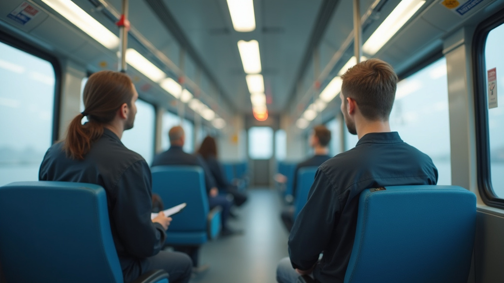 Technicien en train d