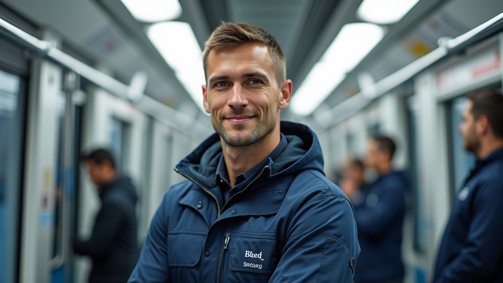 Technicien en train d