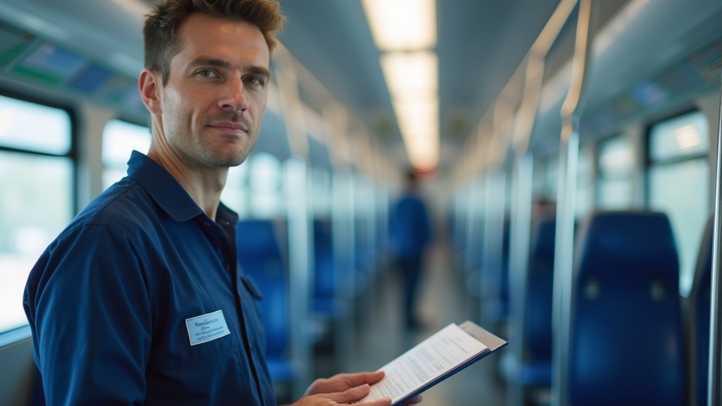 Technicien en train d