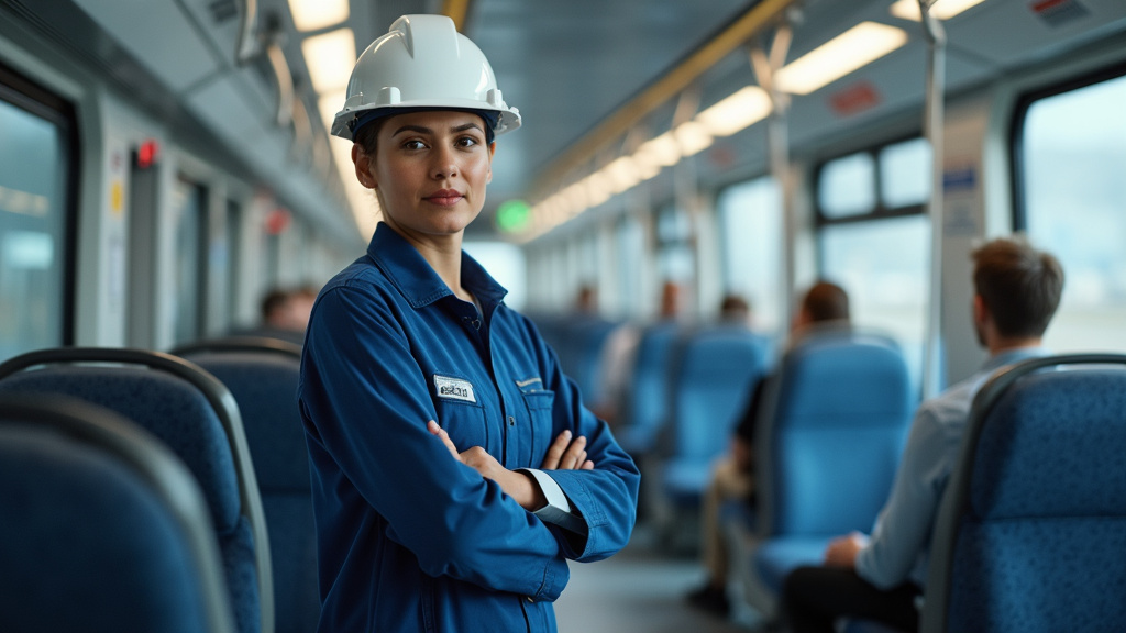 Technicien en train d