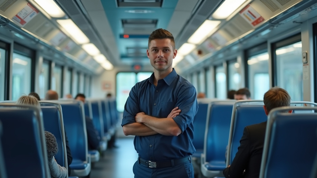 Technicien en train d