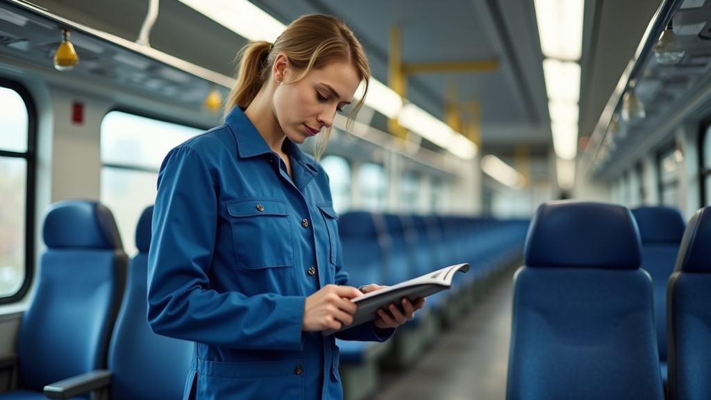 Technicien en train d