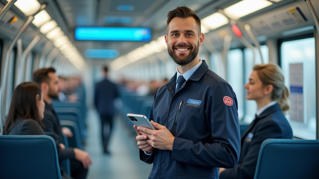 Technicien en train d