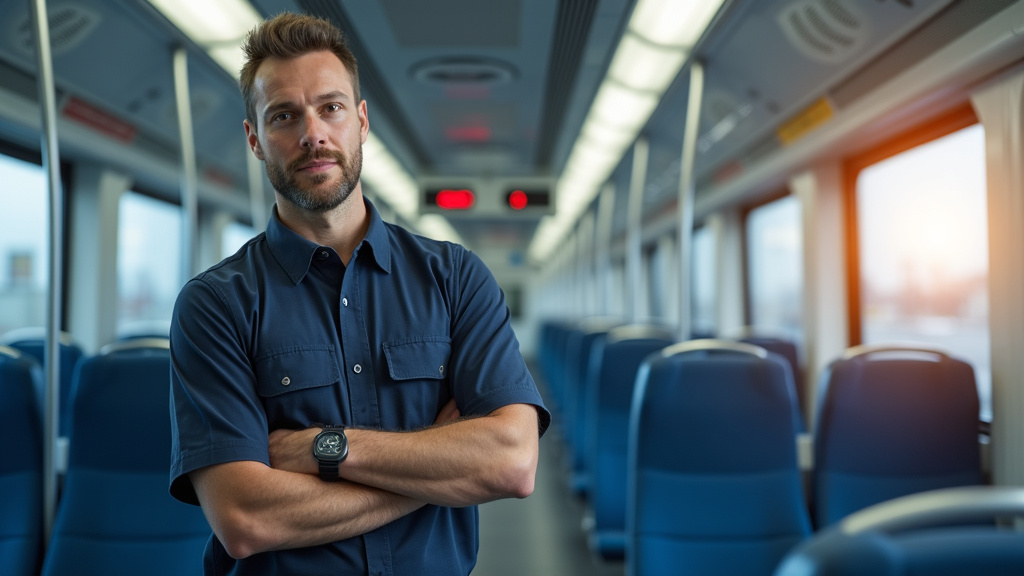 Technicien en train d