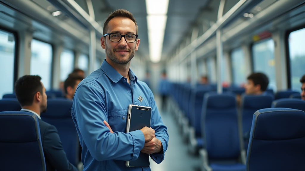 Technicien en train d