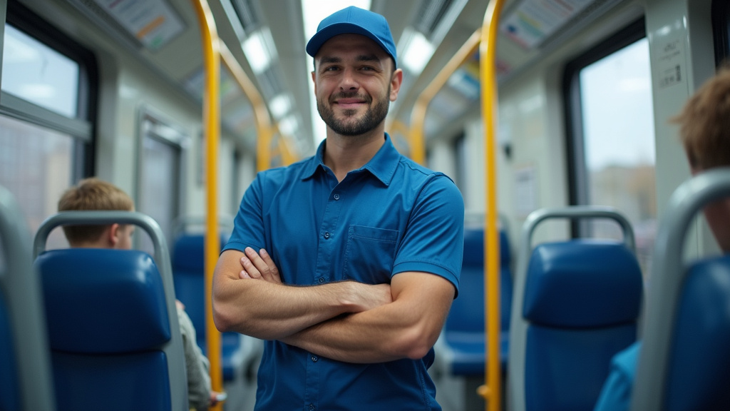 Technicien en train d