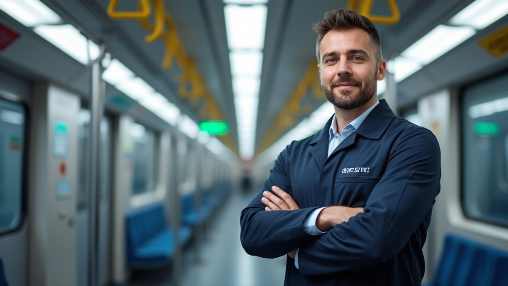 Technicien en train d